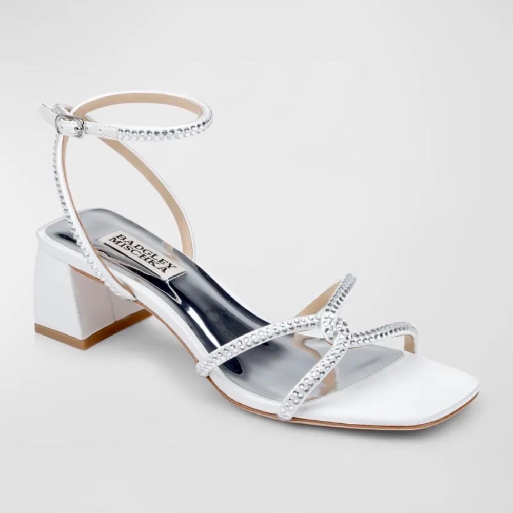 Badgley Mischka Brisa Strass Ankle-Strap Sandals